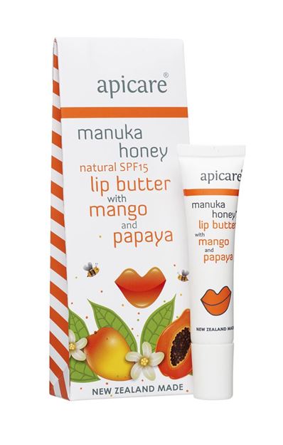 Apicare Manuka Honey Natural SPF15 Lip Butter with Mango and Papaya 8g