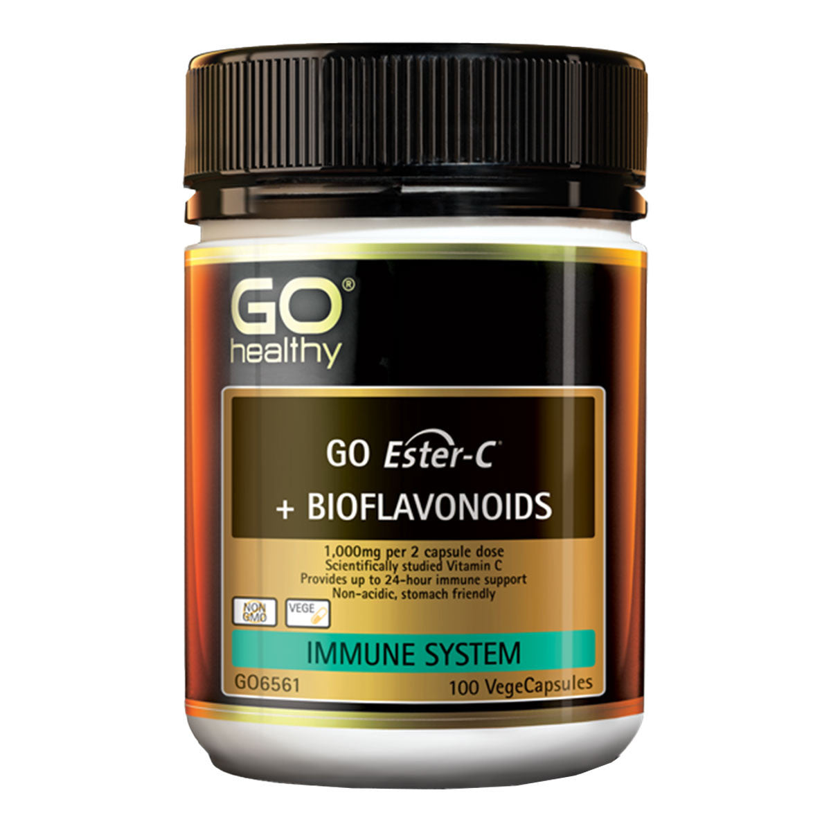 Go Healthy Go Ester-C + Bioflavonoids VegeCapsules 100