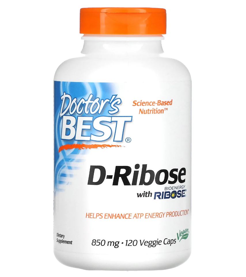 Doctor's Best D-Ribose featuring Bioenergy Ribose Vegecapsules 120