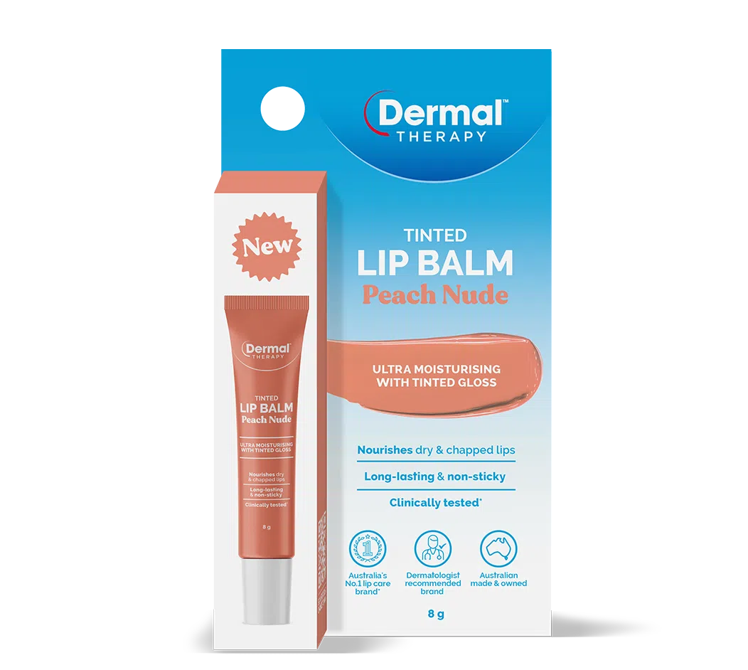 Dermal Therapy Tinted Lip Balm Peach Nude 8g