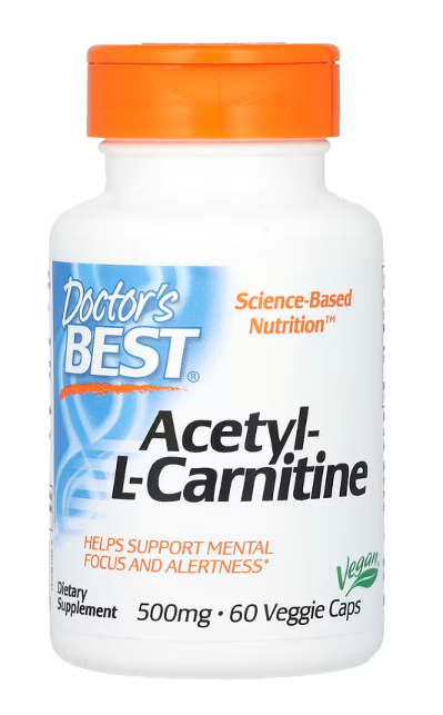 Doctor's Best Acetyl L-Carnitine Carnitine 500mg Capsules 60