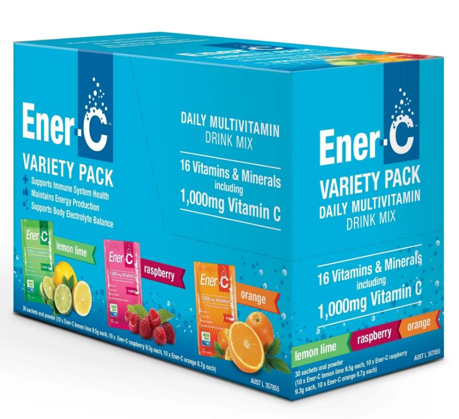 Ener-C Effervescent Drink Mix - Variety Pack 30
