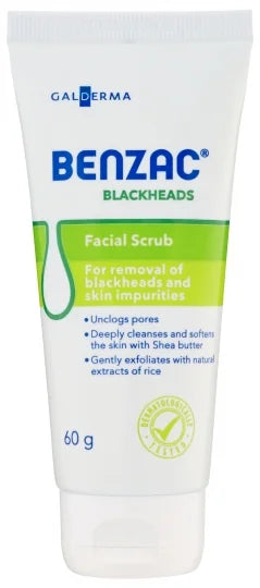 Galderma Benzac Blackheads Facial Scrub 60g