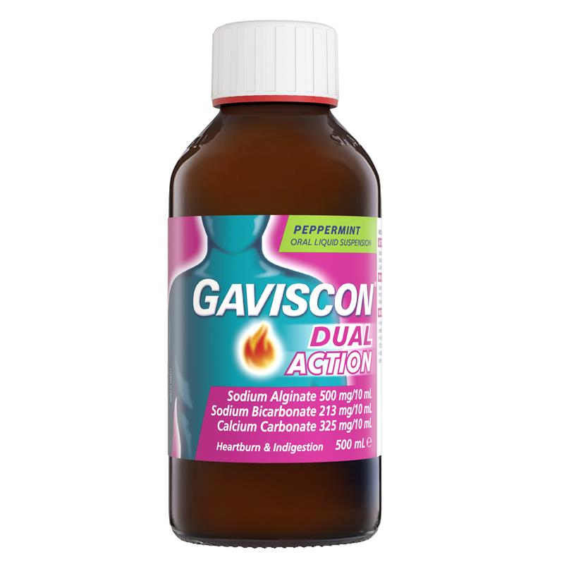 Gaviscon Dual Action Peppermint Liquid 500ml