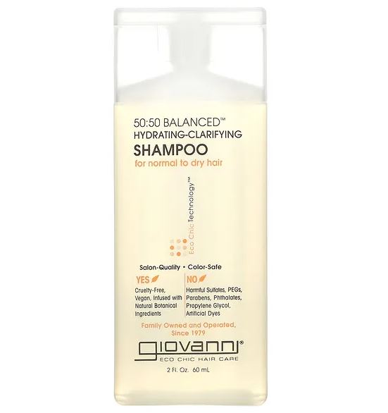 Giovanni 50:50 Balanced Hydrating-Clarifying Shampoo 60mL
