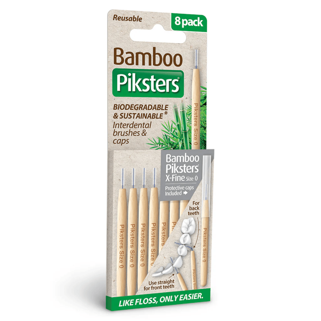 Bamboo Piksters Interdental 8 Pack - Gray