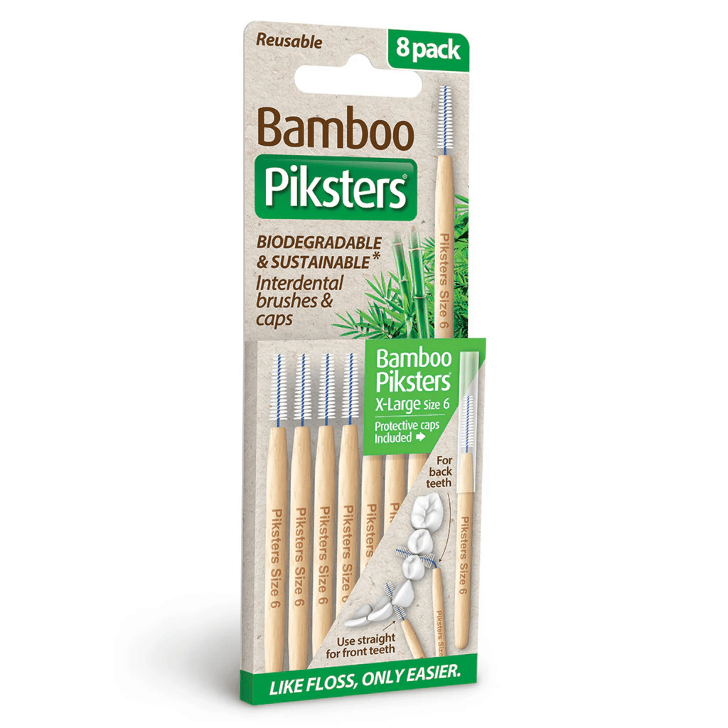 Bamboo Piksters Interdental 8 Pack - Green