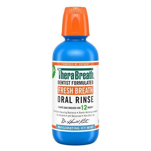 TheraBreath Icy Mint Fresh Breath Oral Rinse 473mL