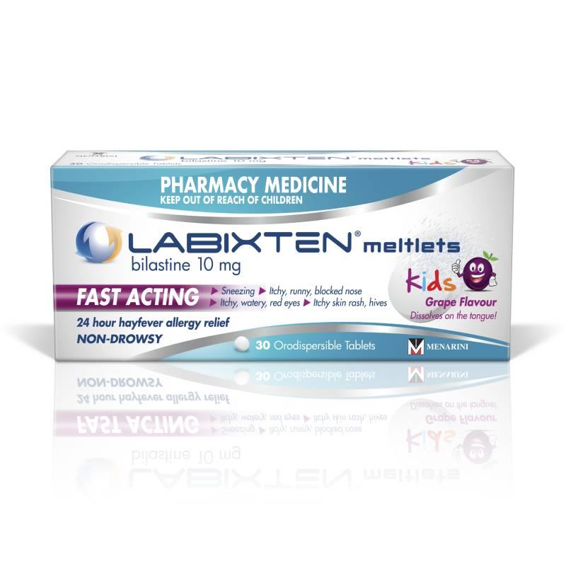 Labixten Meltlets Kids Bilastine 10mg Tablets 30