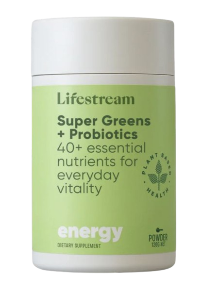 Lifestream Super Greens + Probiotics Powder 120g