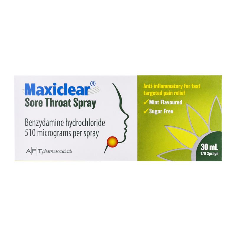 Maxiclear Sore Throat Spray 30ml