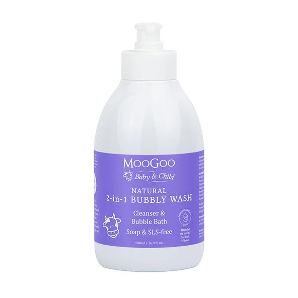 MooGoo Natural 2-in-1 Bubbly Wash 500mL