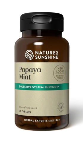 Nature's Sunshine Papaya Mint Chewable Tablets 70