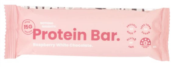 Nothing Naughty Protein Bar - Raspberry White Chocolate
