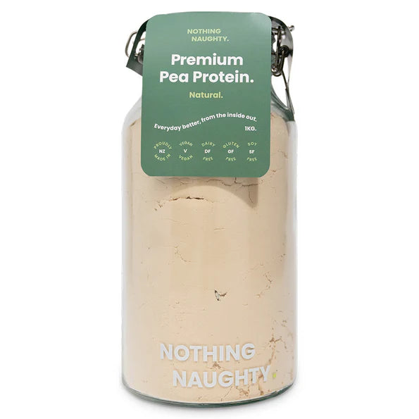 Nothing Naughty Premium Pea Protein Powder Natural 1kg