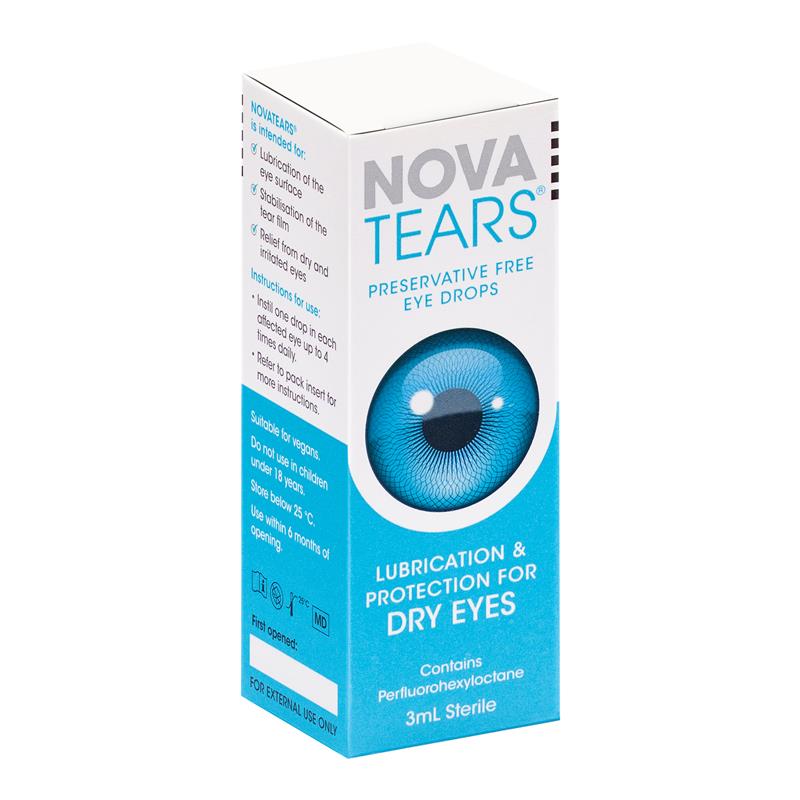 NovaTears Preservative Free Eye Drops 3ml