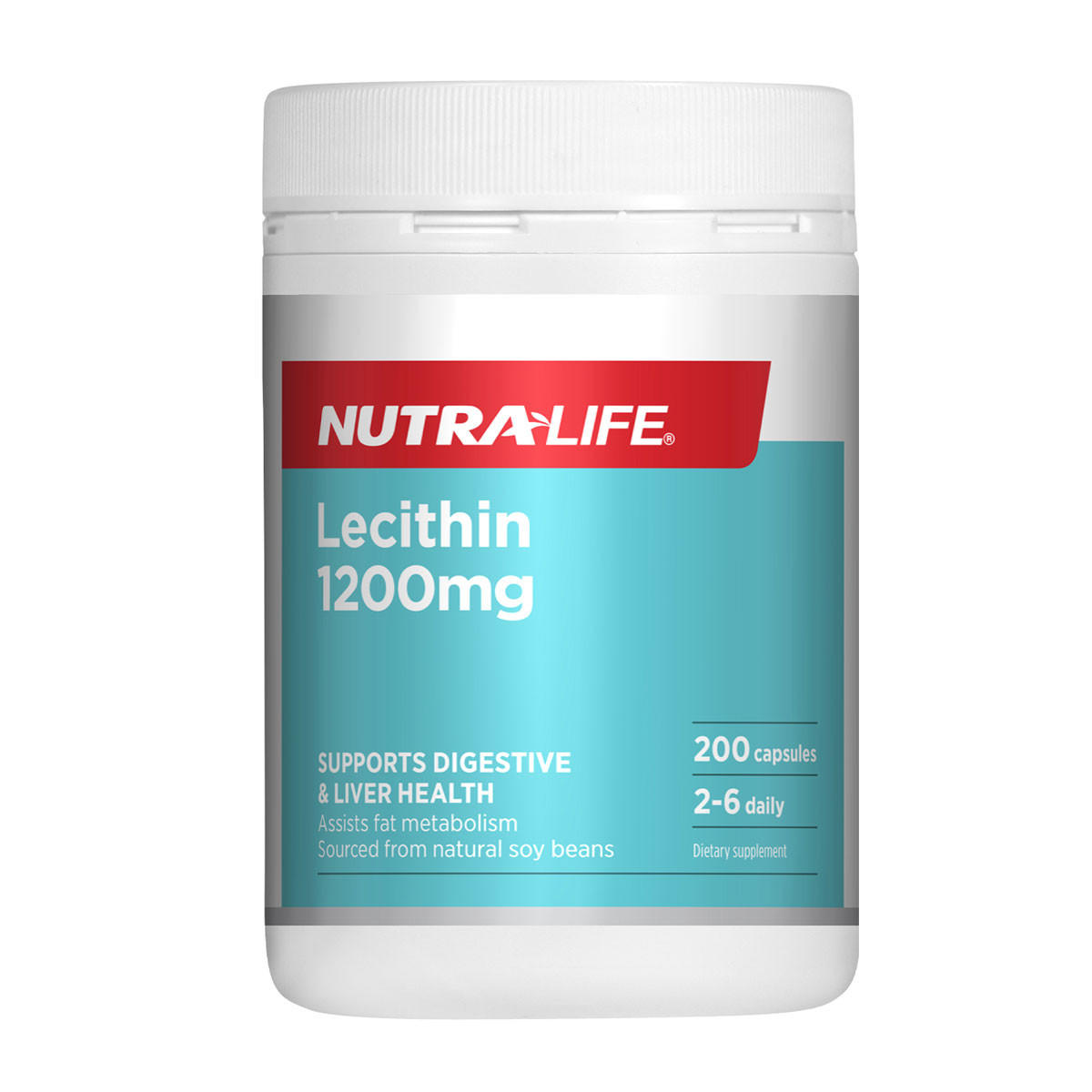 Nutra-Life Lecithin 1200mg High Strength Capsules 200