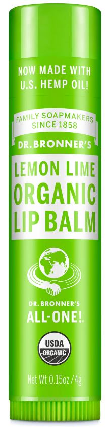 Dr Bronner's Organic Lip Balm Lemon Lime