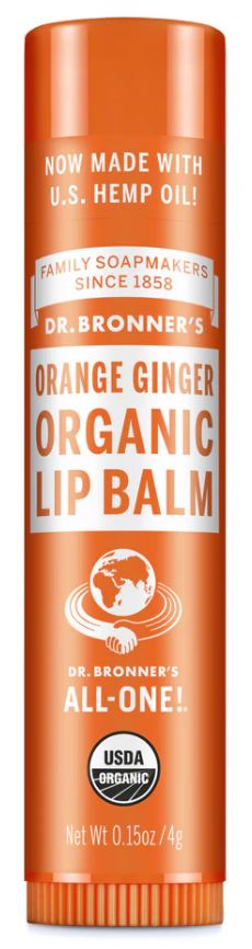 Dr Bronner's Organic Lip Balm Orange Ginger