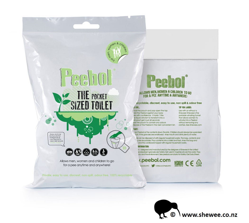 Peebol - The Pocket-Sized Toilet 3 Pack