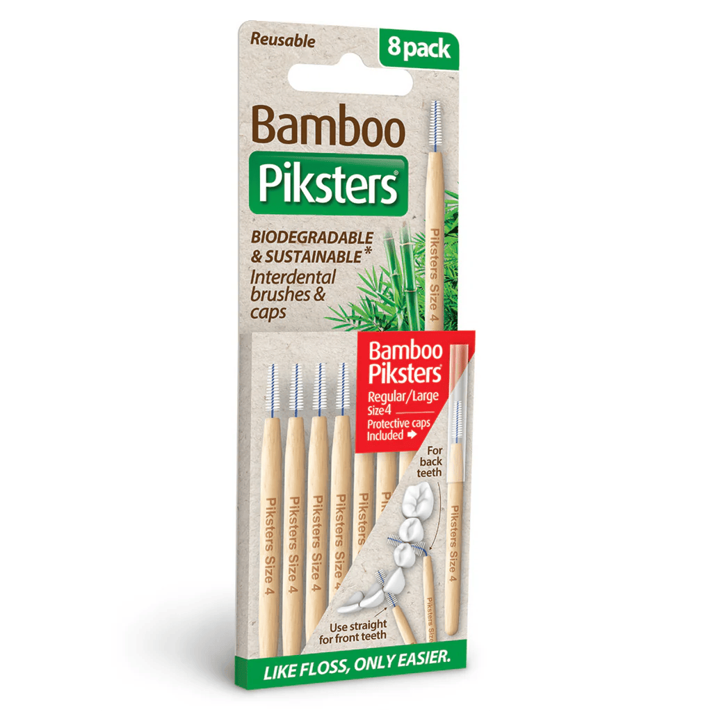 Bamboo Piksters Interdental 8 Pack - Red