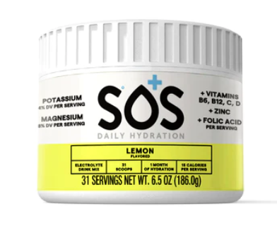 SOS Daily Hydration 31 Servings Lemon