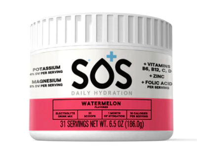 SOS Daily Hydration 31 Servings Watermelon