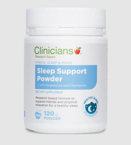 Clinicians Sleep Support Powder with Magnesium & Chamomile 120g