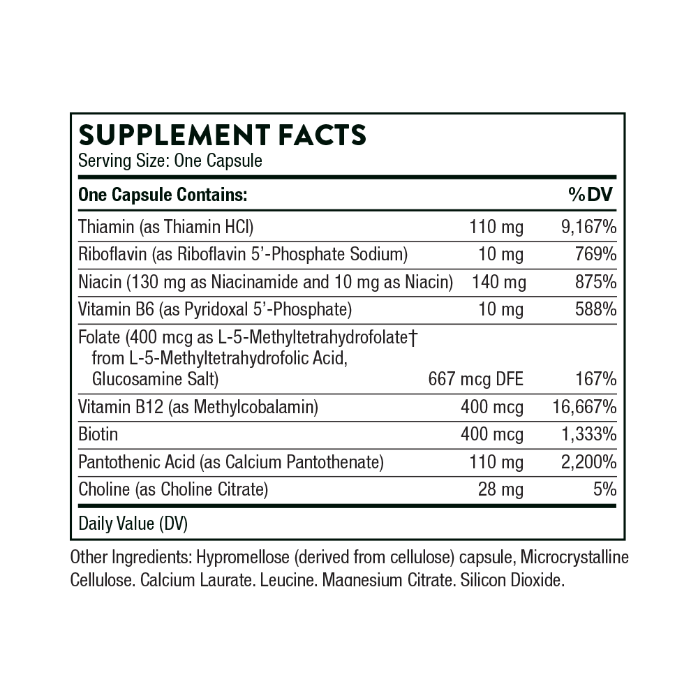 Thorne Basic B Complex Capsules 60