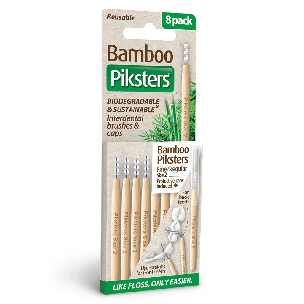 Bamboo Piksters Interdental 8 Pack - White