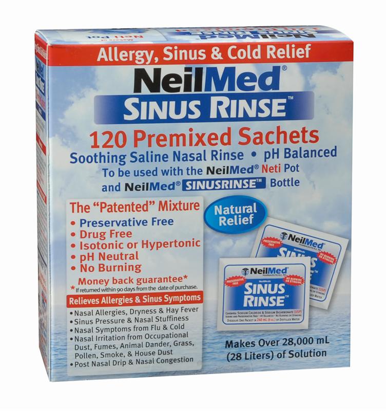 NeilMed Sinus Rinse Nasal Wash Premixed packets 120