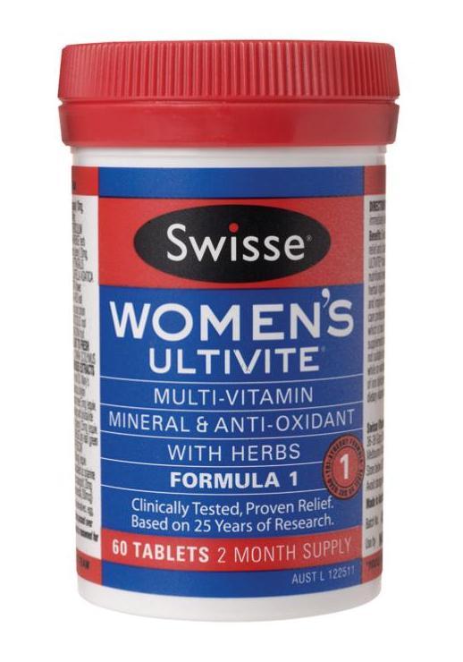 Swisse Womens Ultivite Formula 1 Tablets 60