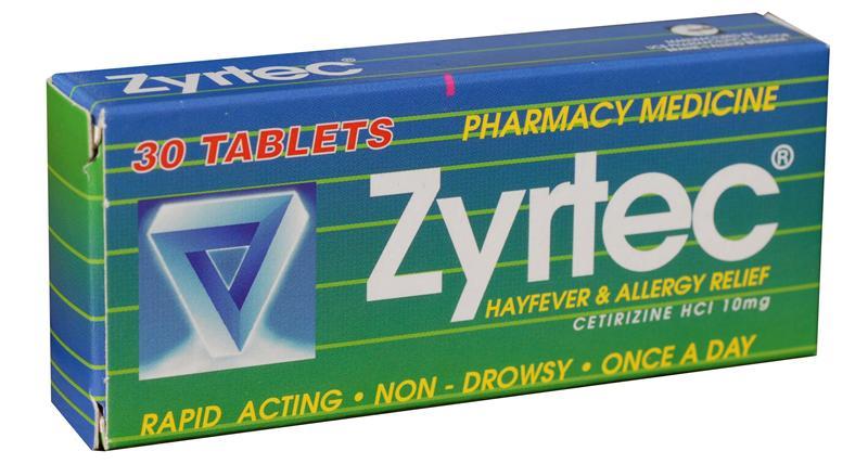 Zyrtec 10mg Tablets 30