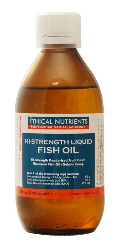 Ethical Nutrients High Strength Liquid Fish Oil 280ml