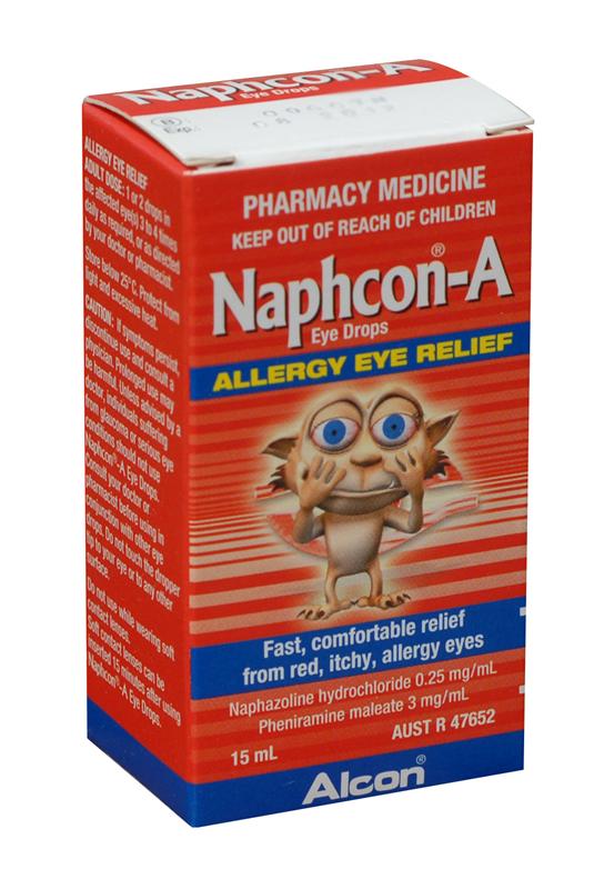 Naphcon-A Allergy Eye Drops 15ml - Limit of 1 Packet per Customer