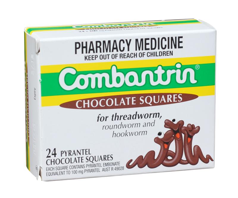 Combantrin Chocolate Squares 24