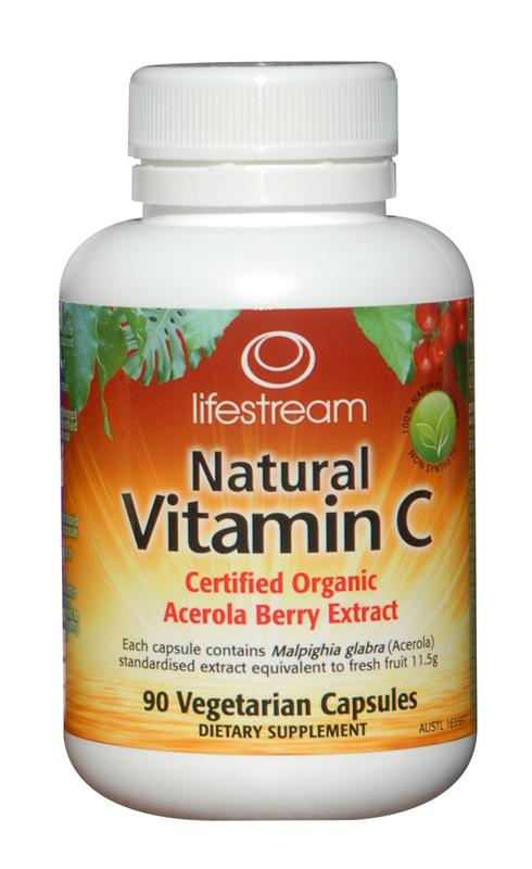 Lifestream Natural Vitamin C Vegetarian Capsules 90