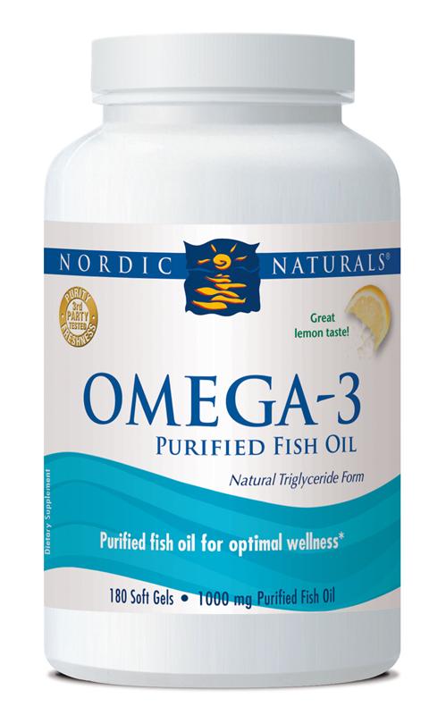 Nordic Naturals Omega-3 Soft Gels - Lemon 180