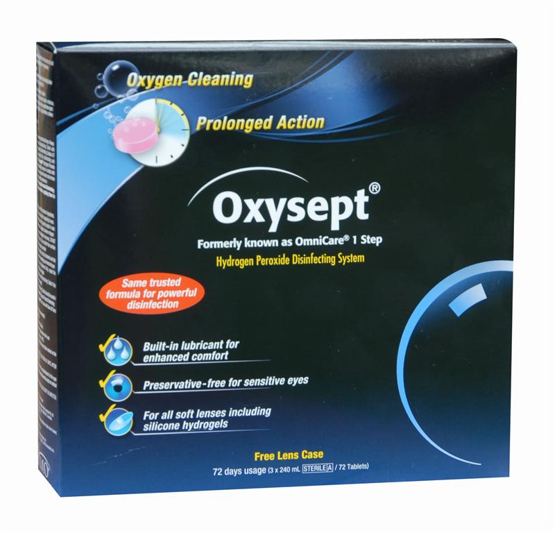 Oxysept Hydrogen Peroxide Disinfecting System 72 Days usage (3 x 240ml / 72 tablets)