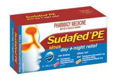 Sudafed PE Sinus Day + Night Relief Tablets 24
