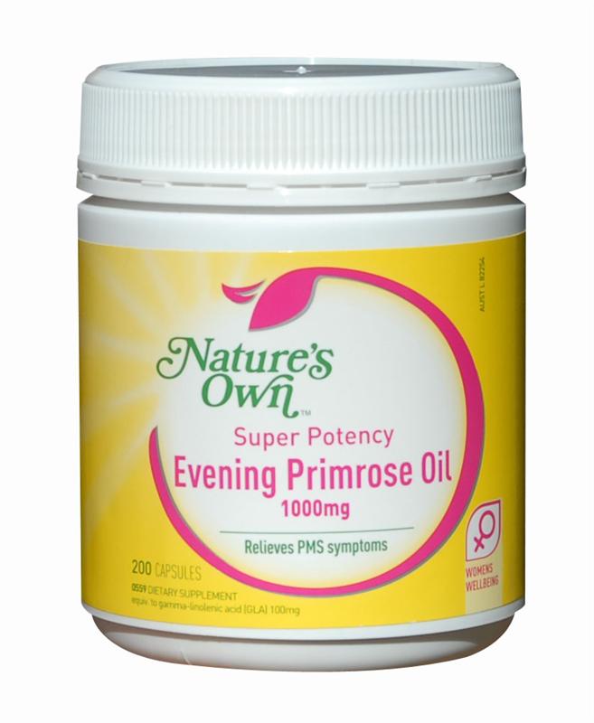 Nature's Own Evening Primrose Oil 1000mg Capsules 200