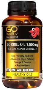 Go Healthy Krill Oil 1500mg Capsules 60