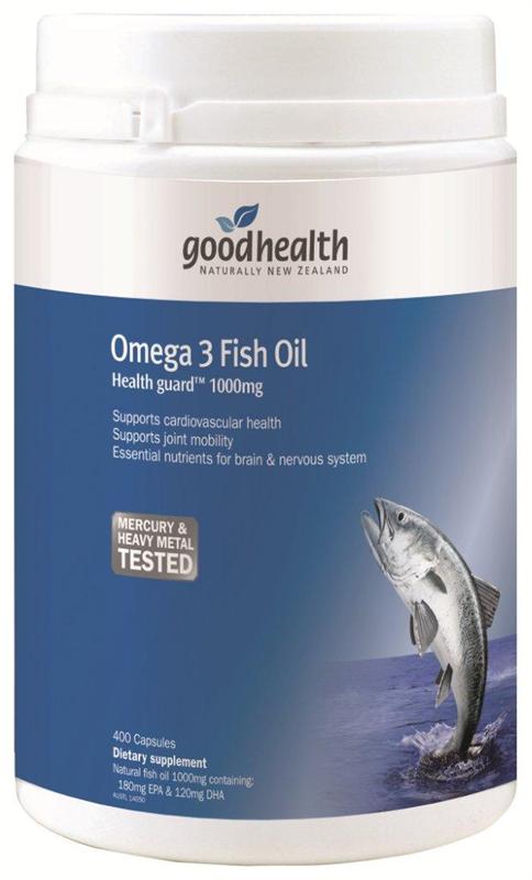 Good Health Omega 3 Fish Oil 1000mg Capsules 400