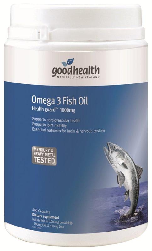 Good Health Omega 3 Fish Oil 1000mg Capsules 400