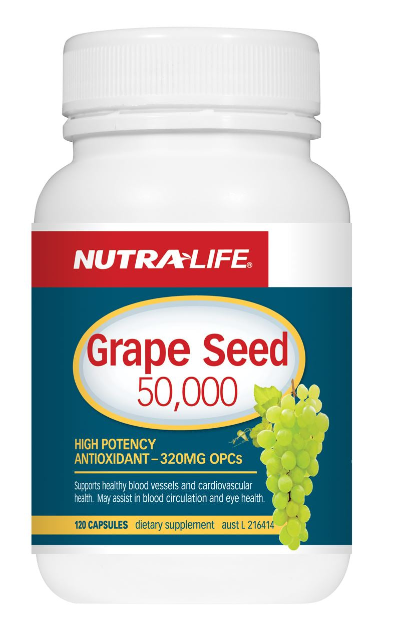Nutra-Life Grape Seed 50,000 Capsules 120
