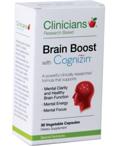 Clinicians Brain Boost with Cognizin Vegetable Capsules 30