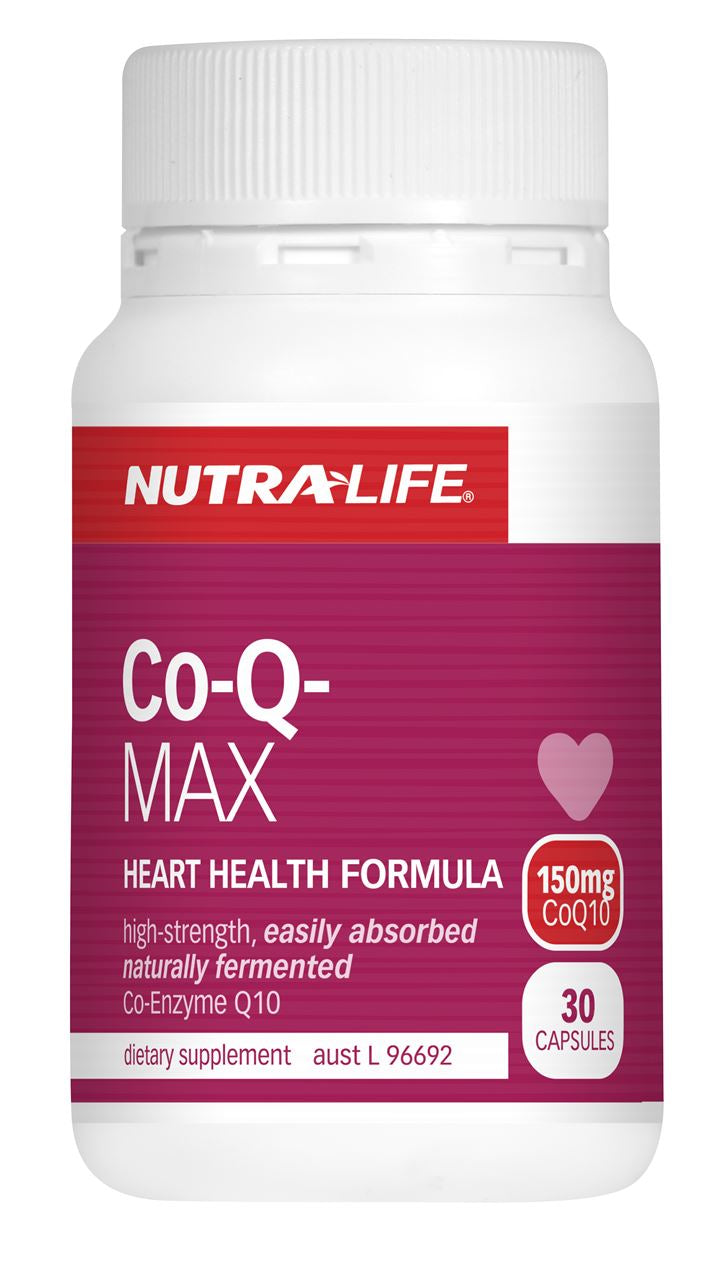 Nutra-Life Co-Q Max Coenzyme Q10 150mg Heart Formula Capsules 30