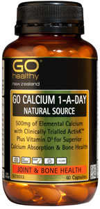 Go Healthy Calcium 1-A-Day Natural Source Capsules 60