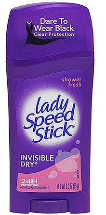 Lady Speed Stick Invisible Dry Antiperspirant/Deodorant, Shower Fresh 65g