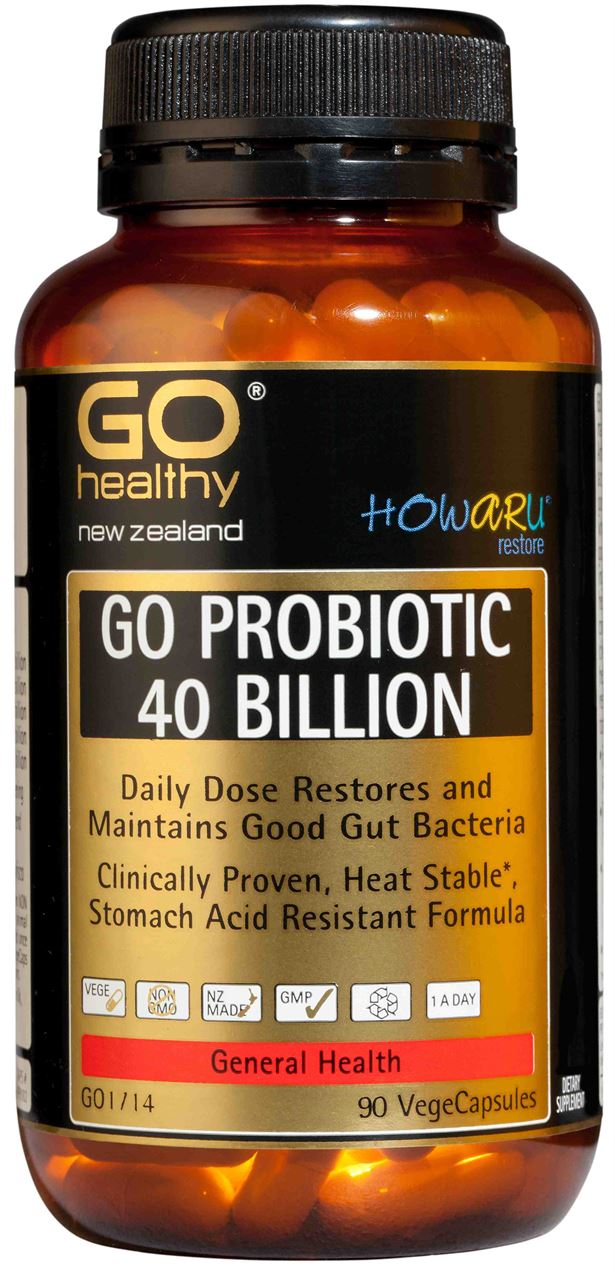 Go Healthy Probiotic 40 Billion VegeCapsules 90